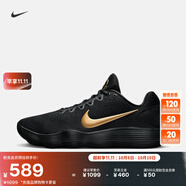 耐克男子透氣實(shí)戰籃球鞋冬季戶(hù)外NIKE HYPERDUNK 2017 LOW IH0634 070黑/金屬金/黑 40