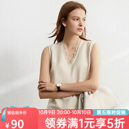 AMII女裝2025職業(yè)西服套裝女夏季新款休閑外套時(shí)尚西裝兩件套 杏色(吊帶背心) S (155)