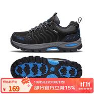 駱駝（CAMEL） 情侶徒步鞋登山休閑透氣低幫鞋 A132303445碳灰/黑/寶藍/男 42