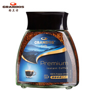 格蘭特（GRANDOS）柏瑞姆速溶凍干純黑咖啡100g 德國原裝進口