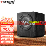 丹麥之笙（DMSEINC）8寸 10寸 12寸 15寸 18寸家庭影院超重低音炮 有源無源勁爆低音音響 大功率低音炮 V20經(jīng)典黑【有源炮-12寸】