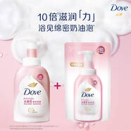 多芬（Dove）泡泡沐浴露白桃櫻 櫻花400ml+補充袋160ml