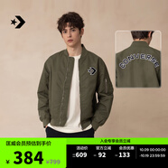 匡威（Converse）官方 刺繡美式復(fù)古飛行員夾克男外套MCH658 MCH658-E9A 2XL (185/108A)