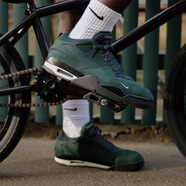 耐克（NIKE）Nigel Sylvester x Air Jordan IV聯(lián)名綠色減震耐磨運動籃球鞋 HF4334-300綠色 42 (265mm)