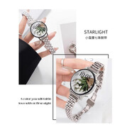 酷斯基適用華為gt4表帶新款gt3智能手表watch4pro金屬3pro手表帶gt2女款gt1感watchgt4男數碼非凡小蠻腰 星光色系列-細款七珠 適用：小米Watch S1/S1pro