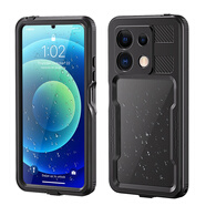 Yswen適用紅米Note13Pro手機防水殼5G全包密封氣囊防摔Redmi硅膠保護套游泳防塵外賣(mài)騎手防雨可充電三防 紅米Note13 5G【黑色】防水保護殼