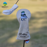 GOLF高端皮質(zhì)刺繡球童高爾夫球桿套 一號(hào)木桿套桿頭套 推桿套鐵桿套 米白色一號(hào)木桿套Driver
