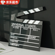 凌云鶴電影打板導(dǎo)演打板道具拍攝道具影視劇組拍攝片場(chǎng)黑白英文打板器 【黑色】英文款導(dǎo)演板 【密度板材 厚實(shí)耐用】