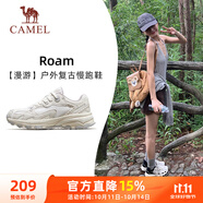 駱駝（CAMEL）漫游復(fù)古慢跑鞋女戶外運動鞋子 K23S09L7014-1 米白/香芋紫 39