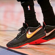耐克（NIKE）休閑鞋男鞋秋季新款運(yùn)動(dòng)鞋LBJ 20詹姆斯20籃球鞋DJ5422-800 DJ5422-001黑紅 44
