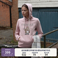 Teenie Weenie小熊秋冬裝學(xué)院風(fēng)藍(lán)色T恤索羅娜加絨連帽衛(wèi)衣套頭衫 粉色 L (170)