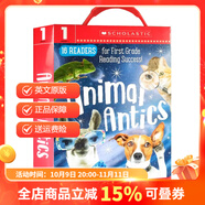 英文原版 Early Learners 16冊盒裝 Animal Antics First Grade Reader Box Set 學(xué)樂學(xué)前幼兒園閱讀啟蒙 Guided Reader 紅色 夢想童趣
