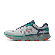 SKECHERS斯凱奇跑步鞋男子夏季網(wǎng)眼透氣跑鞋GoRun7軟底回彈休閑運動(dòng)鞋 220644/WMLT 白色/多彩色 43.5