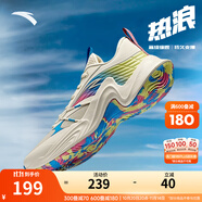 安踏（ANTA）KT3team|籃球鞋男秋冬湯普森防滑減震學(xué)生男士實戰(zhàn)運動鞋子 【熱浪-皮網(wǎng)】泥沙灰/海藍(lán)/綠-2 40