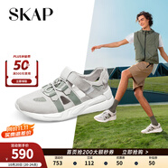 圣伽步（SKAP）涼鞋男士運(yùn)動(dòng)透氣戶外包頭溯溪鞋 淺灰 【偏大一碼】 39