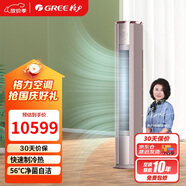 格力（GREE） 3匹 京御 一級變頻冷暖 離子凈化 凈菌自潔 立柜式空調(diào)柜機 KFR-72LW/(72587)FNhAb-B1(JDWIFI)