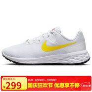 耐克NIKE馬拉松跑步鞋女REVOLUTION 6 NEXT運動(dòng)鞋DC3729-105白黃36