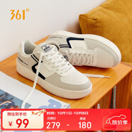 361°運(yùn)動(dòng)男鞋秋冬季學(xué)生復(fù)古厚底增高小白休閑板鞋子男672426615-5