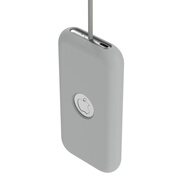 KSENTO蘋(píng)果vr頭顯電池軟硅膠保護套殼收納防摔vision pro運動(dòng)戶(hù)外邊框眼鏡頭戴mr收納盒便攜電源充電寶套 visinpro硅膠電池保護套【灰色】