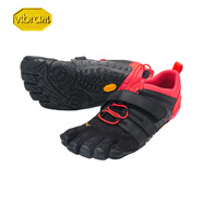 Vibram五指鞋赤足鞋深蹲舉重硬拉健身鞋綜合運(yùn)動(dòng)訓(xùn)練跑步鞋五趾鞋VTRAIN 黑色/紅色 43
