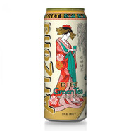 亞利桑那（Arizona） 美國進口飲料Arizona亞利桑那冰茶果味飲料650ml/聽裝蜂蜜綠茶 健怡綠茶 24罐（整箱）