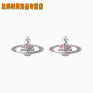 LISM薇薇安威斯特伍德耳釘2024新款西太后土星耳飾女士 土星耳釘-粉色