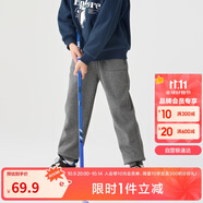 巴拉巴拉童裝兒童褲子男童女童加絨長(zhǎng)褲冬保暖運(yùn)動(dòng)休閑束腳褲208424108217