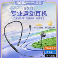 品存 PICUN品存X5藍牙耳機掛脖頸掛式無(wú)線(xiàn)半入耳式耳塞防水防汗運 黑色