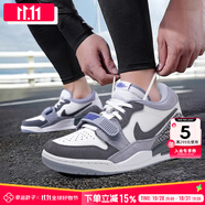 耐克（NIKE）男鞋子男 25秋季新款運(yùn)動(dòng)鞋耐磨球鞋網(wǎng)面透氣休閑鞋緩震籃球鞋男 【主推】AJ312-霧霾灰紫/曬圖退10 41