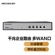 磊科（netcore）NBR200全千兆企業(yè)路由器 多WAN口 VPN虛擬專網(wǎng)/云端管理/AC管理/帶寬疊加/帶機(jī)量200