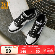 361°板鞋男鞋秋冬季新款青禾百搭經(jīng)典厚底高顏值小白鞋休閑運(yùn)動(dòng)鞋子男 361度白/曜石黑【四季網(wǎng)孔】 39