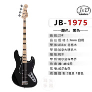 J&DGuitarsJ&D貝斯 P/J bass 孤獨搖滾同款初學(xué)者電貝司專(zhuān)業(yè)jd1963官方正版 JB-1975黑色 J貝司【現貨】