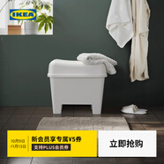 宜家（IKEA）BURSJON波斯昂儲(chǔ)物凳家用儲(chǔ)物矮凳換鞋凳家用 儲(chǔ)物凳白色
