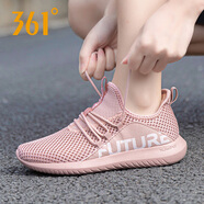 361度女鞋運動鞋女夏季透氣跑鞋網(wǎng)鞋休閑鞋子官網(wǎng)旗艦361跑步鞋女網(wǎng)面 粉玫紅/361度白 37