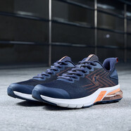 喬丹男鞋2025秋冬新款網(wǎng)面運動(dòng)鞋男減震耐磨氣墊跑鞋輕便跑步鞋子男款 學(xué)院藍/閃亮橘-229 41