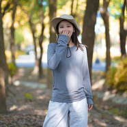 灰殼美利奴羊毛速干衣女美麗諾圓領(lǐng)長(zhǎng)袖T恤春秋戶外登山徒步 經(jīng)典朋克灰 【180gsm-17.5μm】 M(165)【推薦100-120斤】