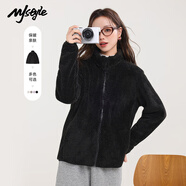 MJ STYLE舒棉絨外套女2025年冬季新款雙面絨加厚保暖潮流休閑開衫毛毛上衣