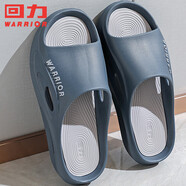 回力居家男士拖鞋室外穿四季防滑臭沙灘涼拖鞋HL02331藍灰色40-41碼