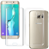 拓蒙（TUOMENG）三星S6/SM-G9200透明手機殼S6EDGE/SM-G9250全包防摔硅膠軟殼S6EDGE+/SM-G9280后背蓋保護套 三星S6EDGE+/SM-G9280 全包透明殼+高清水凝膜