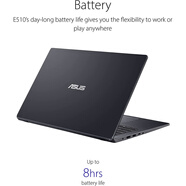 ASUS/華碩頑石 E510四核Intel處理器高輕薄筆電 耀夜黑N6000_15.6寸 8GB_256GB