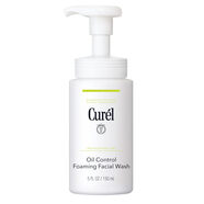Curel 控油泡沫洗面奶 適用于干燥敏感皮膚 溫和洗面 5盎司