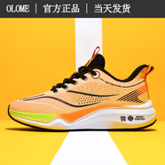 OLOME跑步鞋男春夏季新款輕量高回彈馬拉松跑鞋網(wǎng)面透氣超輕學(xué)生運(yùn)動(dòng)鞋 2398-桔色 36 [運(yùn)動(dòng)鞋碼]