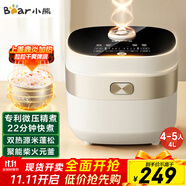 小熊（Bear）電飯煲 4~6人家用4升大容量電飯鍋 柴火飯多功能智能真微壓22分鐘快煮米飯鍋DFB-D40N1