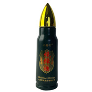 將帥行國標高度52度濃香型炮彈造型白酒聚會用酒收藏擺件酒一整箱 52%vol 500mL 1瓶 綠炮彈酒 52