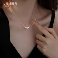 Lnieer小方糖吊墜925銀項(xiàng)鏈女款網(wǎng)紅銀項(xiàng)鏈輕奢高級(jí)感小眾項(xiàng)鏈女鎖骨鏈 三個(gè)方糖項(xiàng)鏈【925銀】