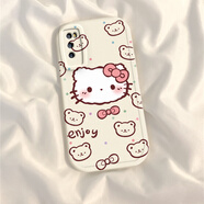 御值華為暢享Z手機殼DVC一ANOO男女可愛(ài)卡通凱蒂貓Davinci軟硅膠全包 古董白【熊頭凱蒂貓】+手機膜 華為暢享Z