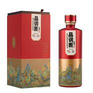 品調匠醬香型白酒 貴州茅臺鎮 純糧固態(tài) 大曲坤沙 高檔茅味高粱 禮盒 53度 500mL 1瓶 品調匠山海紀(單瓶)