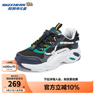 Skechers斯凱奇兒童鞋隕星熊運(yùn)動(dòng)鞋潮流舒適休閑運(yùn)動(dòng)鞋405330L/319073L 男童/海軍藍(lán)色/NVY 34