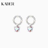 卡蒂羅（KADER）耳飾合集 925銀耳環(huán)耳釘女生新款輕奢小眾設(shè)計(jì)禮物 【925銀+貝珠】愛心花環(huán)耳釘-星