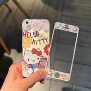中掌柜殼膜一體適用iPhone8Plus手機貼膜蘋(píng)果5S保護套6S可愛(ài)卡通浮雕殼少女心4s全包軟邊碳纖維簡(jiǎn)約膜殼 單后殼小動(dòng)物 iPhone4